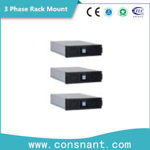 Exhibición del LCD sistema eléctrico ininterrumpido UPS 10-40KVA del soporte de estante de 3 fases con el factor de poder 0,9