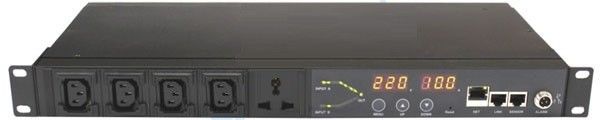 ATS inteligente 485 * 202 * 44.4m m del poder del puerto serie de los accesorios de UPS del monitor del distribuidor